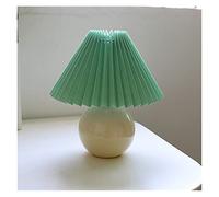 QYYZTQY Nightstand Lamp Vintage Table Lamp Colored Ceramic Night Table Lamps for Living Room Bedroom Nordic Home Decor Desk Light Romantic Bedside Lamp Bedside Lamps (Color : E) (Grey)
