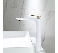 QYYZTQY Nordic Black Copper countertop Basin Toilet Black Gold washbasin Wash Basin Basin Hot and Cold Water Faucet, Platinum High