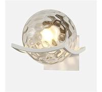 QYYZTQY Nordic Light with Glass Shade LED Mid-Century Bathroom Vanity Mirror Headlight for Home Living Room Bedroom Wall Bedside Wall Lamp (Color : White)