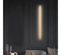 QYYZTQY Nordic Long Lamp with Indoor USB Rechargeable Wall Aluminium Minimalist for Bedside Hallway Bedroom Living Room (180cm,Black White Light)