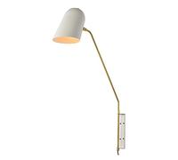 QYYZTQY Nordic Wall Lamp Postmodern Industrial Style Originality Swings Long Pole Head of Dining Room Living Room Individual Character Wall Light,Black (Color : White)