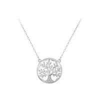 QYYZTQY Nuevo 2025 925 Árbol de la Vida de Plata esterlina Collares Pendientes Populares Circón Transparente para Mujeres Accesorios para su Fiesta Joyería con para Usted