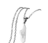 QYYZTQY Nuevo 2025 Mapa de Madagascar con árbol de Coco, Collares con Colgante de Vaca y Mono, joyería para Mujer, mapas malgaches de África con joyería para ti, Accesorios de, Regalo Creativo,