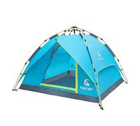 QYYZTQY Outdoor Automatic Hydraulic Portable Three-in-One Double Camping Tent Can Effectively Block The Outside Ultraviolet
