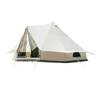 QYYZTQY Outdoor Family Camping Polyester-Cotton Fabric Wear-Resistant Tear-Resistant Waterproof and Sun-Proof Double-Layer Tent Door