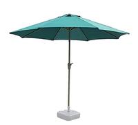 QYYZTQY Outdoor Garden Parasols 2.7m Umbrella Parasol with Crank Handle, Thickened Iron Pole and PU Coated Fabric, Wind Resistance, for Balcony Patio (Green A)