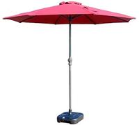 QYYZTQY Outdoor Garden Parasols 9' Patio/Garden Umbrella with Crank, Perfect for Yard, Beach Commercial Event Market, Camping, Swimming Pool Side (A Off)