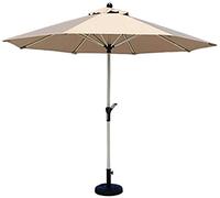 QYYZTQY Outdoor Garden Parasols 9ft / 270cm Patio Table Umbrella with Crank, Perfect for Yard, Beach Commercial Event Market, Camping, Swimming Pool (Khaki A)