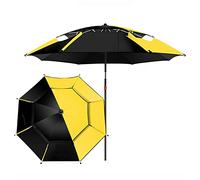 QYYZTQY Outdoor Garden Parasols Square Patio Table Umbrella, for Yard, Beach Commercial Event Market, Swimming Pool Side, Stripes (Yellow 2.35M)