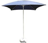 QYYZTQY Outdoor Garden Parasols Square Patio Table Umbrella, Perfect for Yard, Beach Commercial Event Market, Swimming Pool Side, 6.6Ft / 200Cm (Dark Blue A)