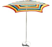 QYYZTQY Outdoor Garden Parasols Square Patio Table Umbrella, Perfect for Yard, Beach Commercial Event Market, Swimming Pool Side, 6.6Ft / 200Cm (A Red)