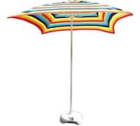 QYYZTQY Outdoor Garden Parasols Square Patio Table Umbrella, Perfect for Yard, Beach Commercial Event Market, Swimming Pool Side, 6.6Ft / 200Cm (Rainbow Color A)