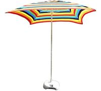 QYYZTQY Outdoor Garden Parasols Square Patio Table Umbrella, Perfect for Yard, Beach Commercial Event Market, Swimming Pool Side, 6.6ft / 200cm (Rainbow Color A)