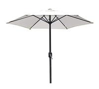 QYYZTQY Outdoor Garden Parasols Umbrella Parasol,2m Patio with Crank Handle,Stable and Firm Structure,UV Protection,for Balcony Pool (Light Grey A)