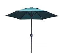 QYYZTQY Outdoor Garden Parasols Umbrella Parasol,2m Patio with Crank Handle,Stable and Firm Structure,UV Protection,for Balcony Pool (Green A)