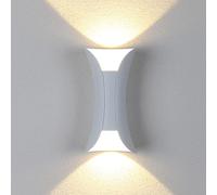 QYYZTQY Outdoor IP65 Waterproof Patio Double Head Luminous up and Down Frosted Aluminum Lamp Body Wall Light, Chandelier