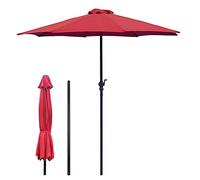 QYYZTQY Outdoor Market Umbrella / 10Ft Patio Umbrellas Sun Protection for Table and Chairs Garden Parasol with Crank Handle Yard Lawn Pool (Red 10FT(300CM))