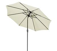 QYYZTQY Outdoor Parasol Umbrella 106inch Patio Market with Crank,Outdoor Umbrellas for Garden Tilt Function,Sun Protection Showerproof Table Without Base (Cream 9Ft(270CM))