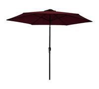 QYYZTQY Outdoor Parasol with Metal Pole Bordeaux Red 300 cm Home Patio Umbrella