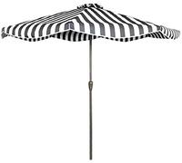 QYYZTQY Outdoor Parasols 9Ft / 2.7M Fashion Stripes Garden Table Umbrella with Crank Handle Outdoors, For Patio/Beach/Pool Umbrellas, Uv50+,Without Parasol Base