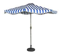 QYYZTQY Outdoor Parasols 9Ft/2.7M Parasol Patio Umbrella, for Garden, Deck, Backyard Pool, Sunscreen, 5 Colors (A Black and White Striped)