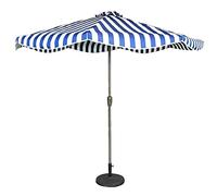 QYYZTQY Outdoor Parasols 9ft/2.7m Parasol Patio Umbrella, for Garden, Deck, Backyard Pool, Sunscreen, 5 Colors (A Black and White Striped)