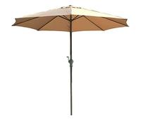 QYYZTQY Outdoor Table Sun with 8 Sturdy Ribs, Rain Windproof Portable, Protection, for Backyard Pool Balcony Deck, Garden Parasol Umbrella (Beige 118inch)