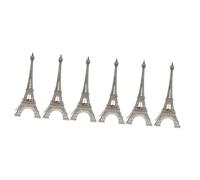 QYYZTQY Pack of 6 Tower Ornaments Eiffel Tower Props Retro Eiffel Tower Decorate Architectural Model LED Light Tower Lighthouse LED Light Decor Tower Lamp Eiffel Tower Sculpture