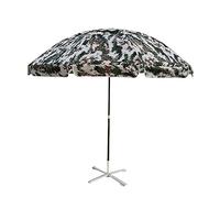 QYYZTQY Parasol,Camouflage Parasol, Rain-Proof and Sun-Proof Outdoor Umbrella, Height-Adjustable Round Umbrellas, for Garden, Stall, Training Camp, with Base