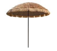 QYYZTQY Parasol, Hawaiian Straw Round Tiki Beach Umbrella, 2.5m / 8.2ft Outdoor Umbrellas, Suitable for Parks, Terraces, Swimming Pools, Dining Tables, UPF50+,