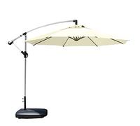 QYYZTQY Parasol,Offset Hanging Cantilever Outdoor Infinite Tilt, Crank Base Patio Offset Umbrellas for Yard, Garden, Deck & Lawn (Beige 2.7M)