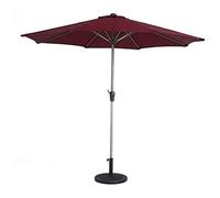 QYYZTQY Parasols 9-Feet Patio Outdoor Garden Table Umbrella with Crank, Portable Sun Shelter For Market Deck Porch Backyard Pool Side (Wine Red A)