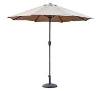 QYYZTQY Parasols 9-Feet Patio Outdoor Garden Table Umbrella with Crank, Portable Sun Shelter for Market Deck Porch Backyard Pool Side (Khaki A)