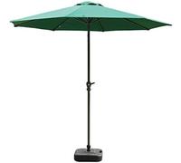 QYYZTQY Parasols 9Ft/2.7M Patio - Outdoor Market Table Umbrella with Crank for Garden, Deck, Backyard and Pool Side (Dark Green A)
