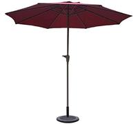 QYYZTQY Parasols Patio 9Ft UPF 50+ Premium Outdoor Table Market Umbrella with Crank For Garden, Deck, Backyard and Pool Without Base