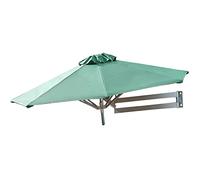 QYYZTQY Patio Umbrella 7.2Ft/8.2Ft Parasol Folding Telescopic Outdoor Hanging Umbrellas Wall-Mounted Save Space All Aluminum Bracket Sun Protection for Garden-250cm