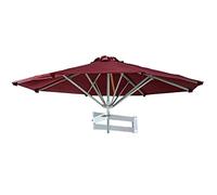 QYYZTQY Patio Umbrella 7.2Ft/8.2Ft Parasol Folding Telescopic Outdoor Hanging Umbrellas Wall-Mounted Save Space All Aluminum Bracket Sun Protection for Garden-250cm