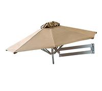 QYYZTQY Patio Umbrella 7.2Ft/8.2Ft Parasol Folding Telescopic Outdoor Hanging Umbrellas Wall-Mounted Save Space All Aluminum Bracket Sun Protection for Garden-250cm