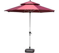 QYYZTQY Patio Umbrella Outdoor Patio Parasol Aluminum Outdoor Umbrella for Lawn Garden Deck Backyard Pool Market Table Umbrellas Double Top Patio Umbrella