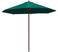 QYYZTQY Patio Umbrella Outdoor Patio Parasol Sun Shade Umbrella Wooden Garden Parasol Foldable UV Protection Beach Pool Patio Tent Canopy Sun Shelter Tent