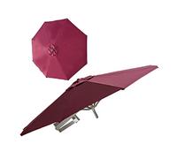 QYYZTQY PCS Outdoor Umbrellas,Garden Patio Umbrella Parasol,Premium,with 8 Sturdy Ribs,Rain Windproof Umbrella,for Balcony,Dining Tables,Decking,Outdoor (Red 220cm)