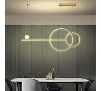 QYYZTQY Pendant Lamp LED Hanging Lamp Dining Table Hanging Lamp 54W Dimmable with Remote Control Pendant Lamp for Dining Room Living Room Kitchen