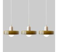 QYYZTQY Pendant Lights Set of 3 Kitchen Island Pendant Light Round Glass Hanging Lamp Nordic Drop Ceiling Lighting Fixture Dining Table Cafe Bar Suspension Lamps E27 Chandelier