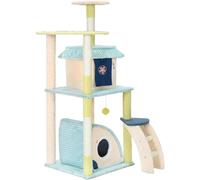 QYYZTQY Pet Climbing Frame Litter One House Tongtian Column Large Shelf Cat Tree Vision