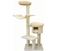 QYYZTQY Play Towers Climbing Frame Nest Tree Five-Layer Sisal Solid Big Board Scratch Post Cat Toy Trees for Cats (Color White, Size : 73X57X183CM) Feng