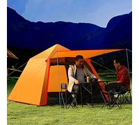 QYYZTQY Pop Up Family 3-4 Person Portable Automatic Tent Waterproof Windproof for Camping Hiking Mountaineering, Yellow