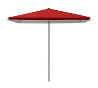 QYYZTQY Portable Outdoor Patio Umbrella with Height Adjustment,for Beach Terrace Market,Sun Protection and Windproof Garden Parasol (Red 1.8×2.2m/5.9×7.2ft)