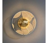 QYYZTQY Postmodern Acrylic Round Flower Changeable Led Wall Lamp Compatible with Bedroom Bedside Hallway Luxury Home Deco Corridor Light Fixtures, Wall Sconces (Color : A)