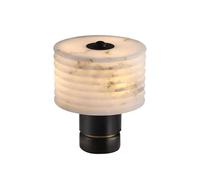 QYYZTQY Postmodern Nordic Designer Desk Light Natural Marble Desk Lamp Suitable for Background Wall Living Room Bedroom Writing Desk Table Lamp B&B Showroom Counter Decorative Lighting Fixture (E27)