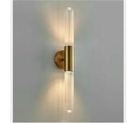 QYYZTQY Postmodern Striped Glass LED up and Down Mounted Lamp Decorative Indoor Lighting for Living Room Bedroom Restaurant Study Wall Light